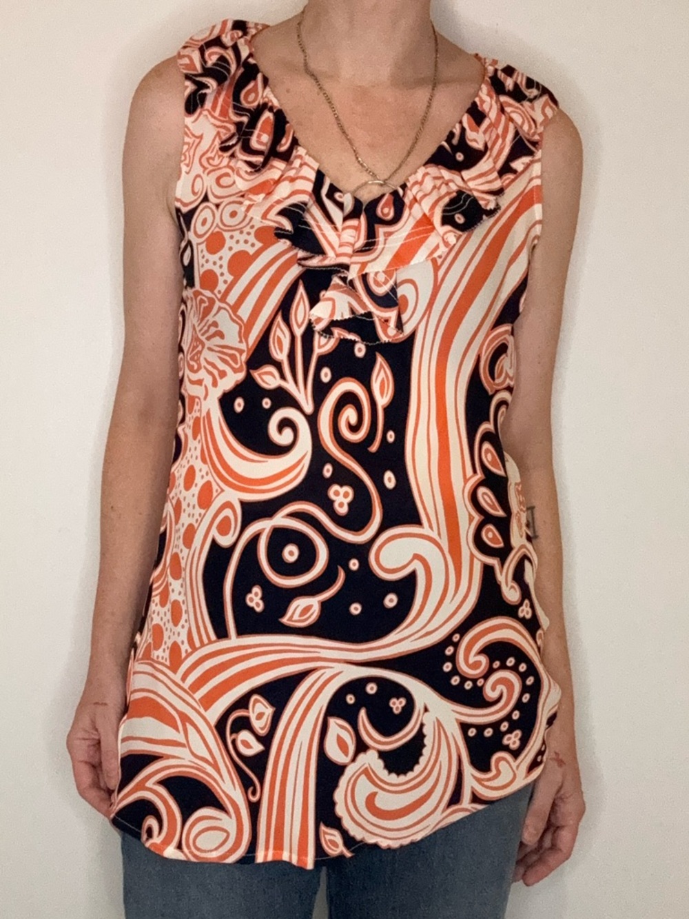 Tory Burch Silk Printed Blouse Tunic